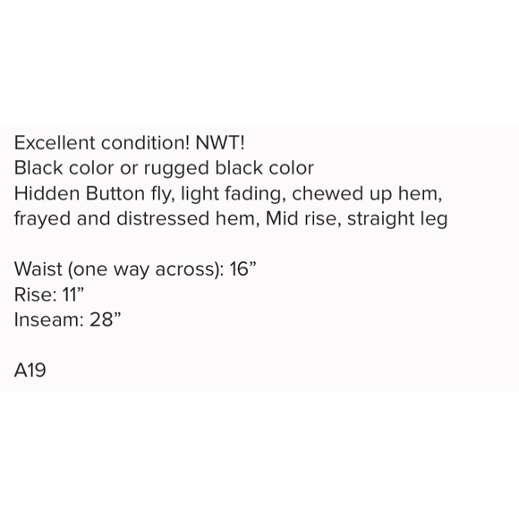 Free People Distressed Black High Waisted Cutout - Picture 8 of 8